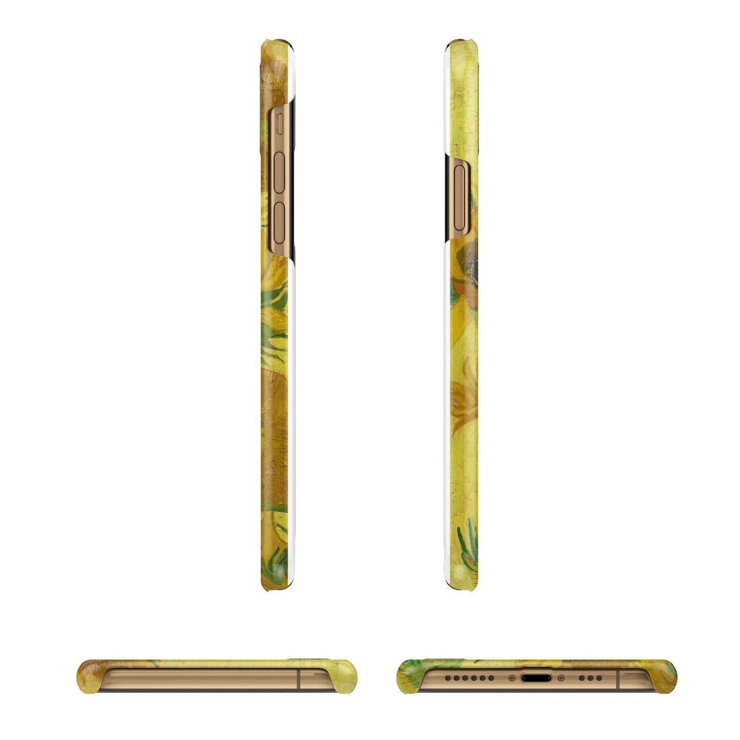 Van Gogh Sunflowers iPhone 11 3D Snap Case Angle Images