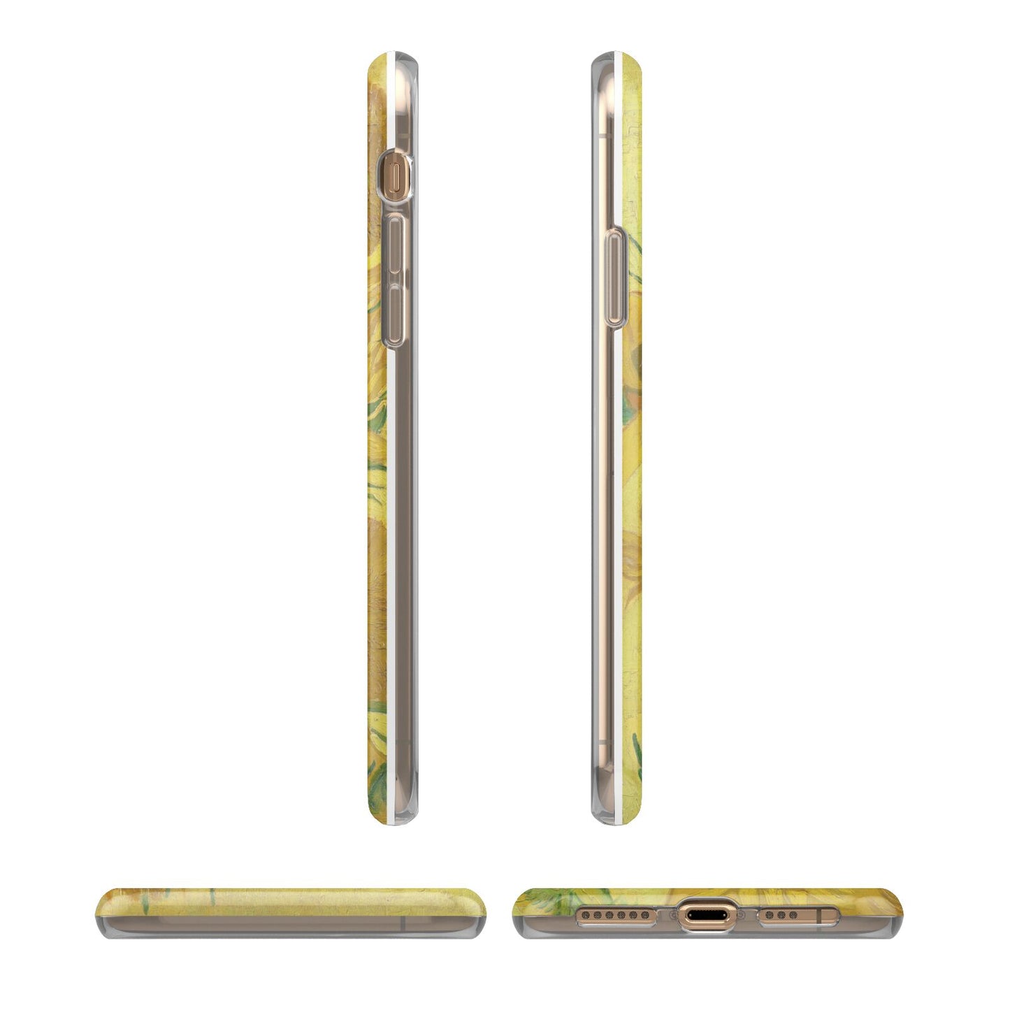 Van Gogh Sunflowers iPhone 11 3D Tough Case Angle Images