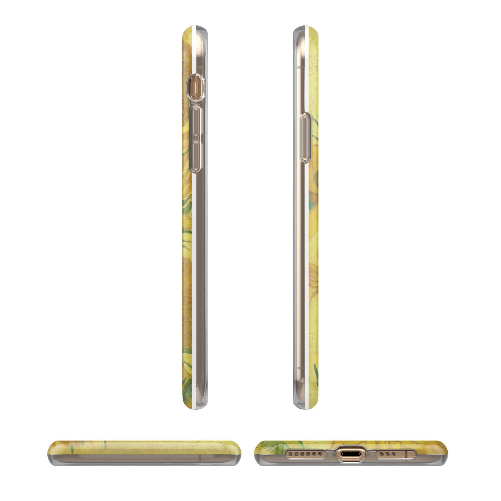 Van Gogh Sunflowers iPhone 11 3D Tough Case Angle Images