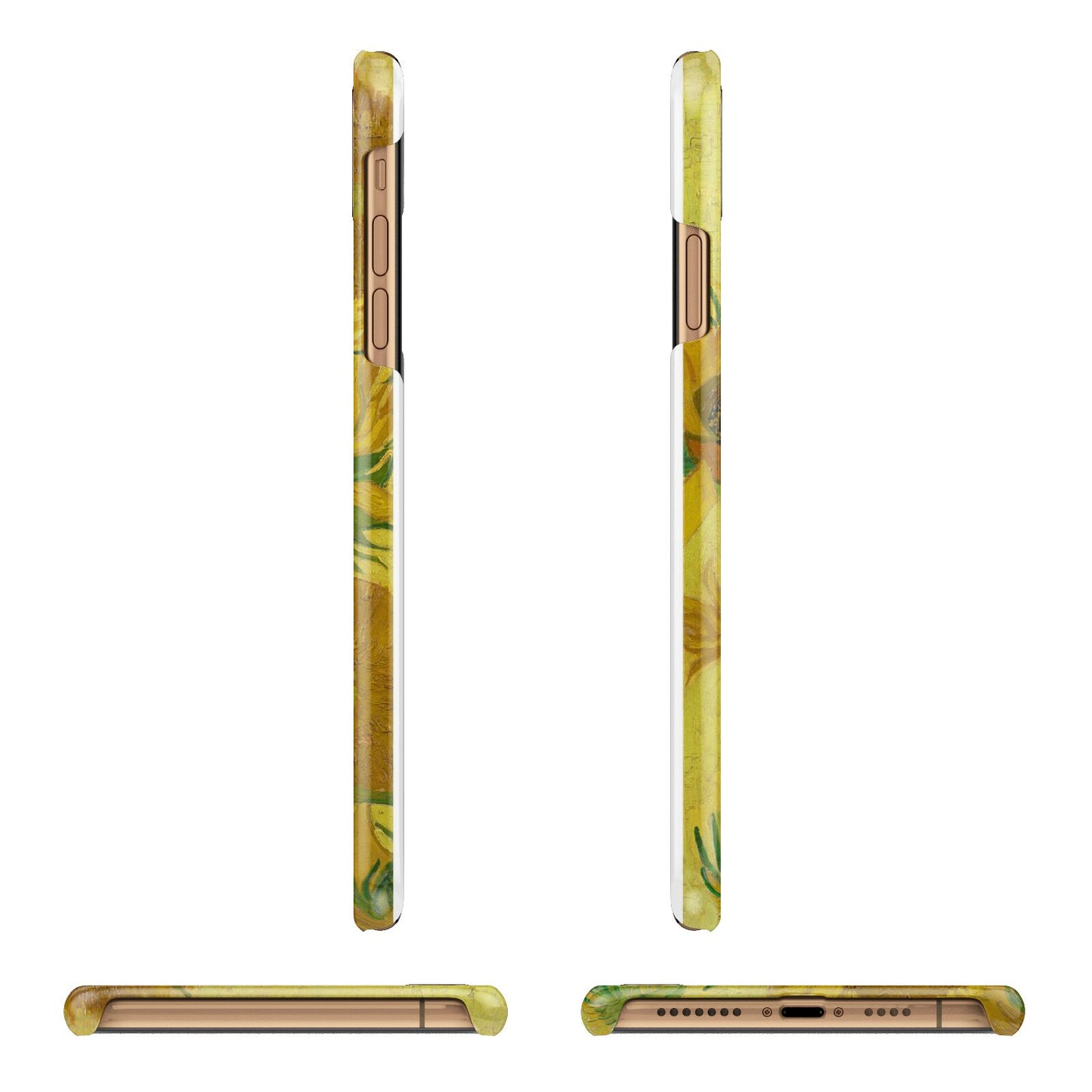 Van Gogh Sunflowers iPhone 11 Pro Max 3D Snap Case Angle Images