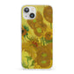 Van Gogh Sunflowers iPhone 13 Clear Bumper Case