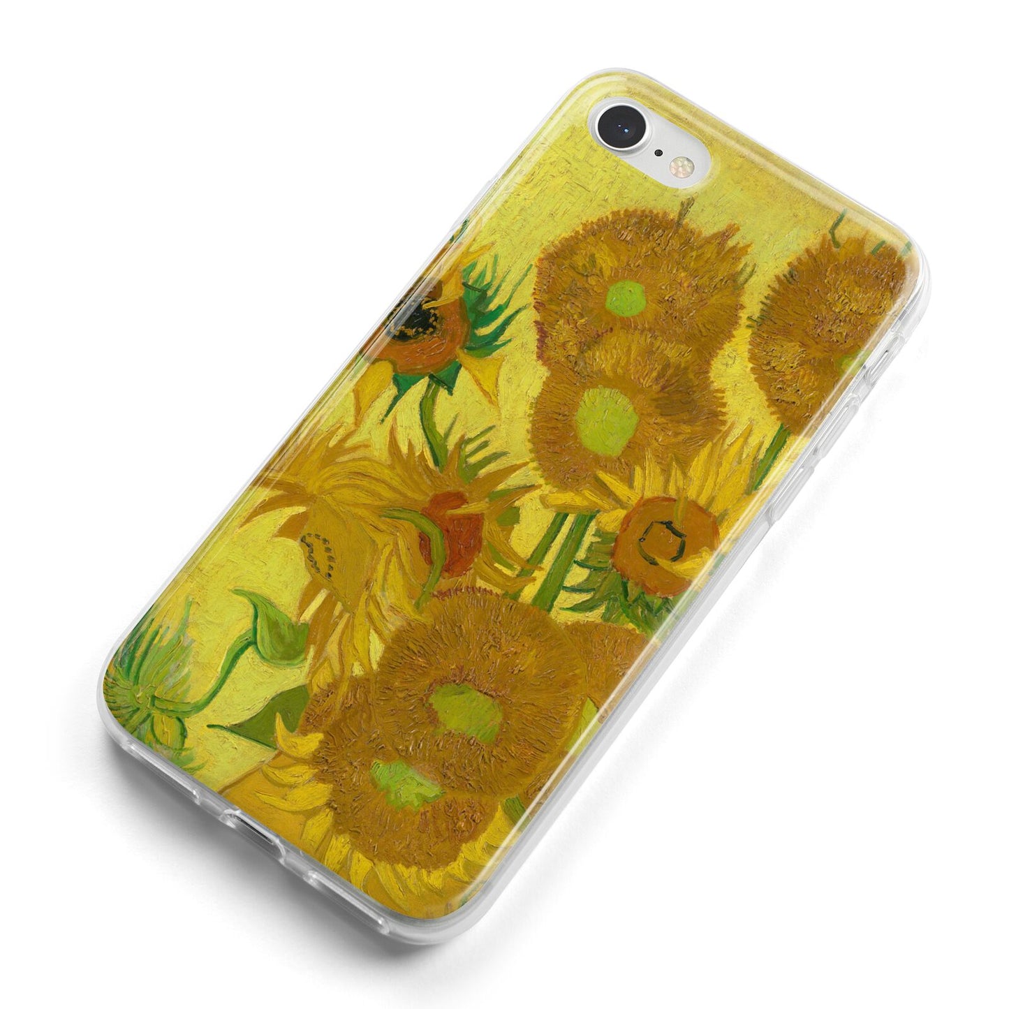 Van Gogh Sunflowers iPhone 8 Bumper Case on Silver iPhone Alternative Image