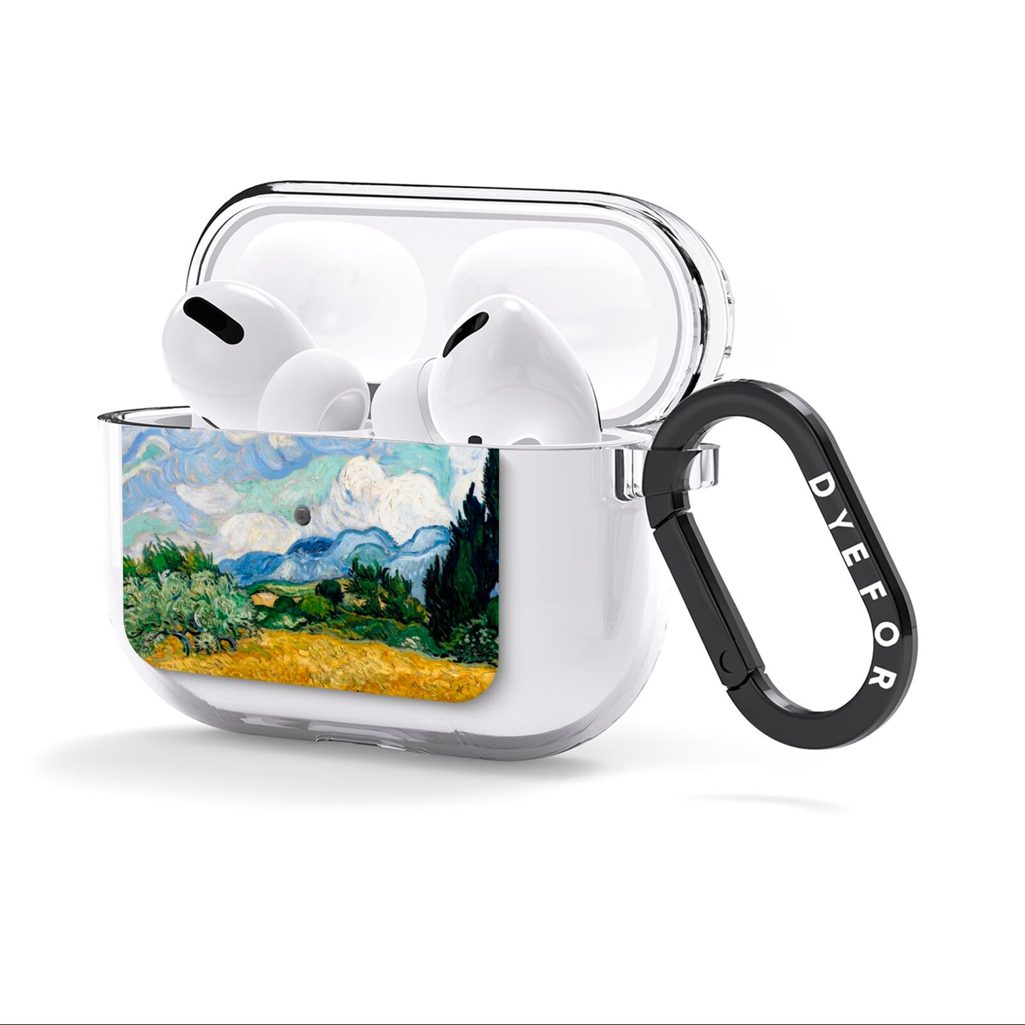 Van Gogh Wheat Field with Cypresses AirPods Clear Case 3rd Gen Side Image