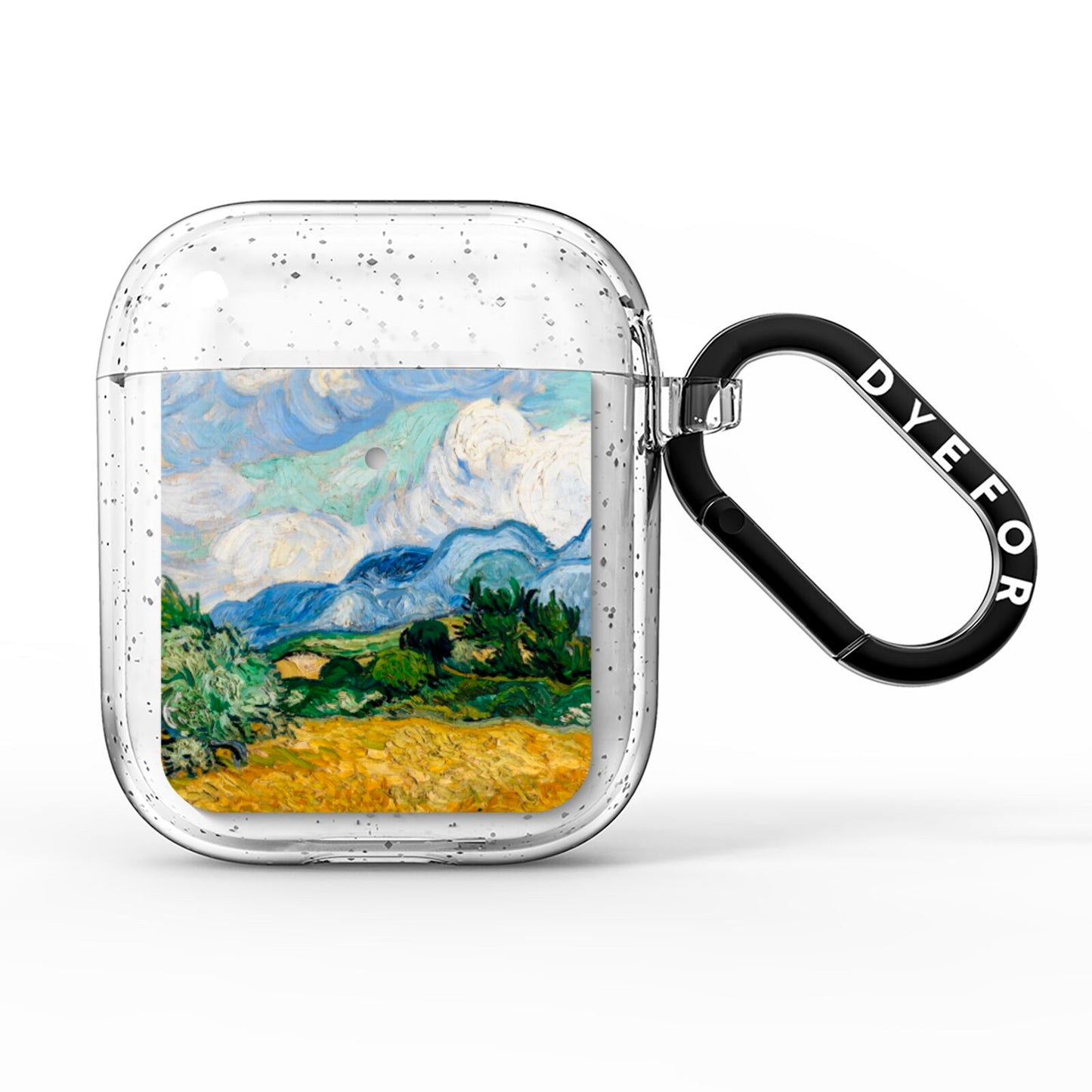 Van Gogh Wheat Field with Cypresses AirPods Glitter Case