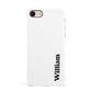 Vertical Name Apple iPhone 7 8 3D Snap Case