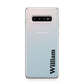 Vertical Name Samsung Galaxy S10 Plus Case