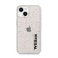 Vertical Name iPhone 14 Glitter Tough Case Starlight