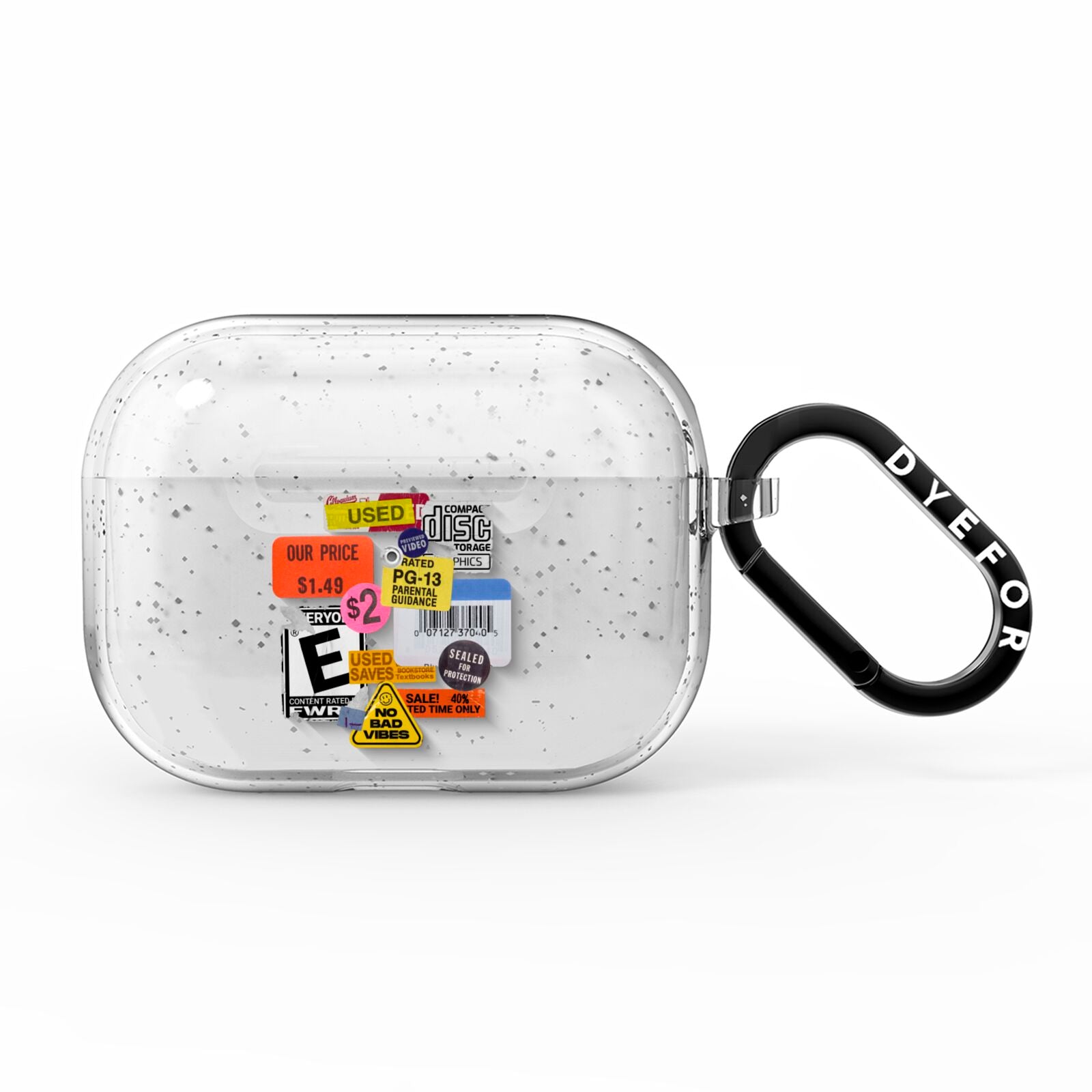 Vintage CD Stickers AirPods Pro Glitter Case