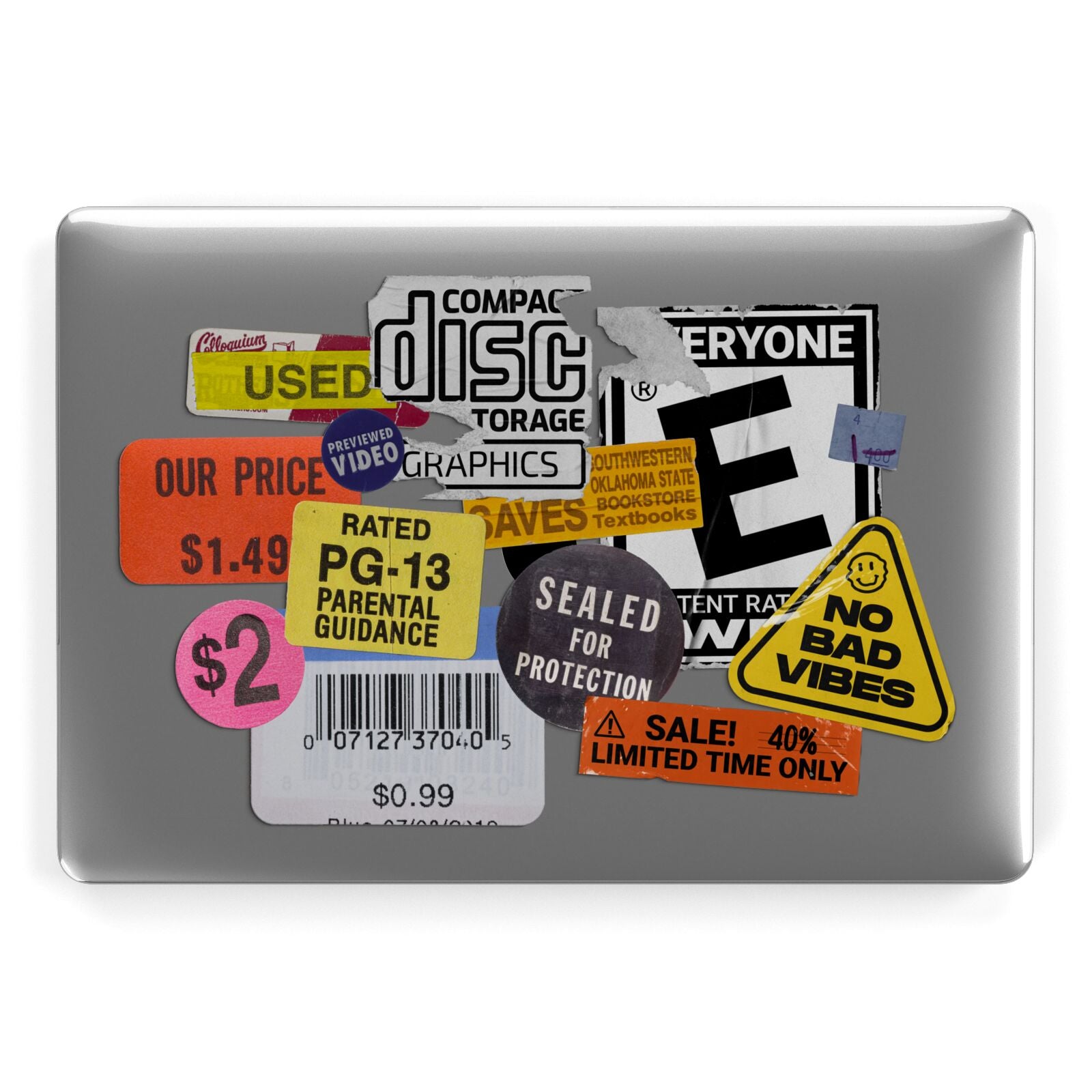 Vintage CD Stickers Apple MacBook Case