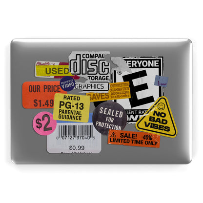 Vintage CD Stickers Apple MacBook Case