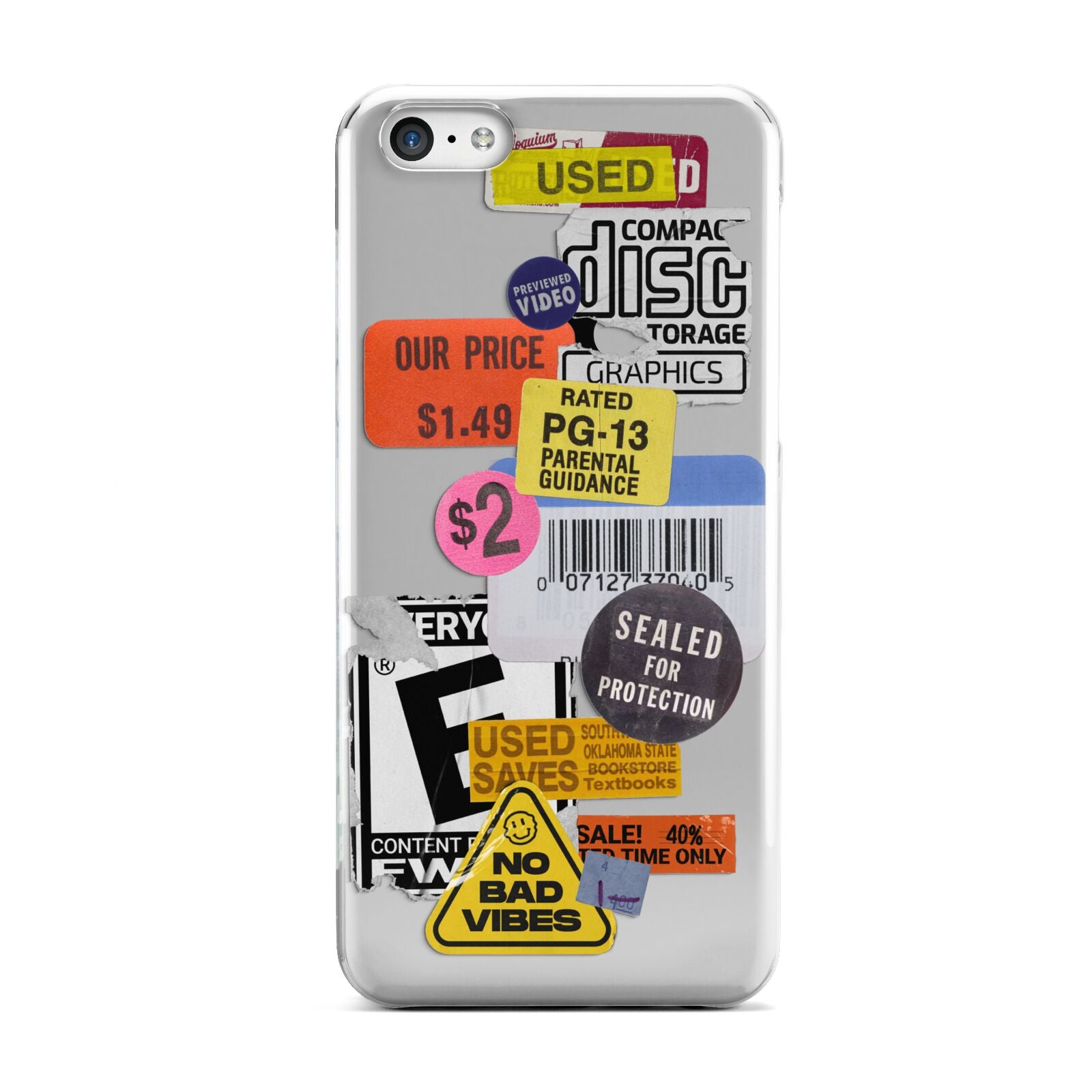 Vintage CD Stickers Apple iPhone 5c Case