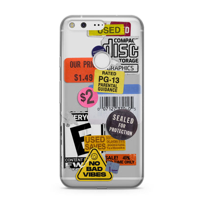 Vintage CD Stickers Google Pixel Case