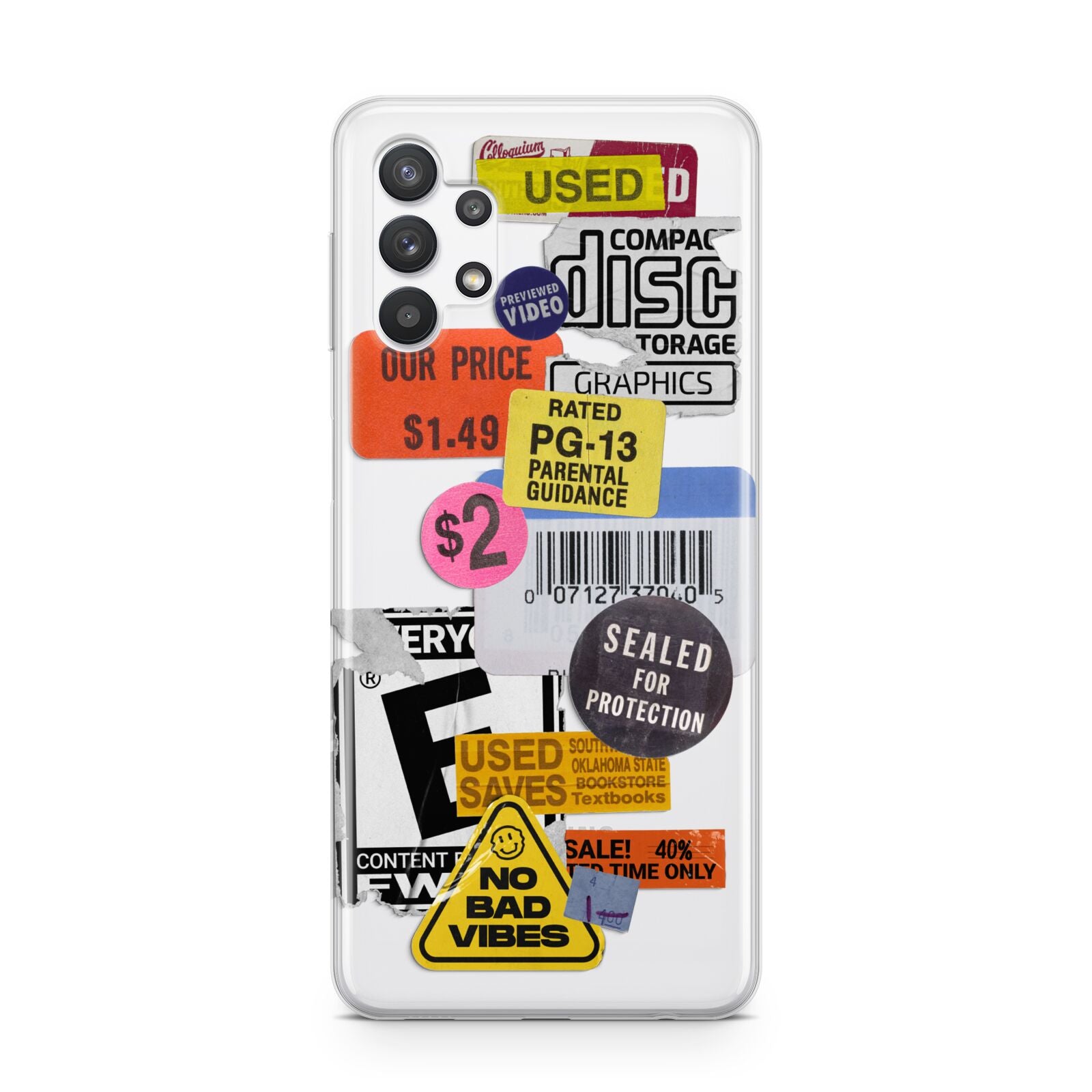 Vintage CD Stickers Samsung A32 5G Case