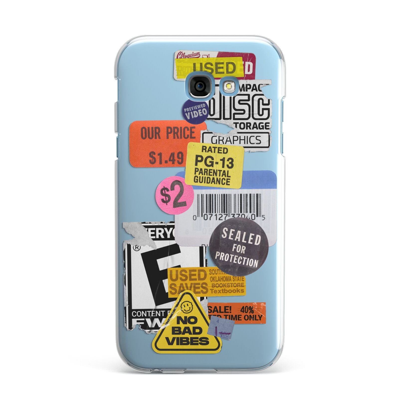 Vintage CD Stickers Samsung Galaxy A7 2017 Case