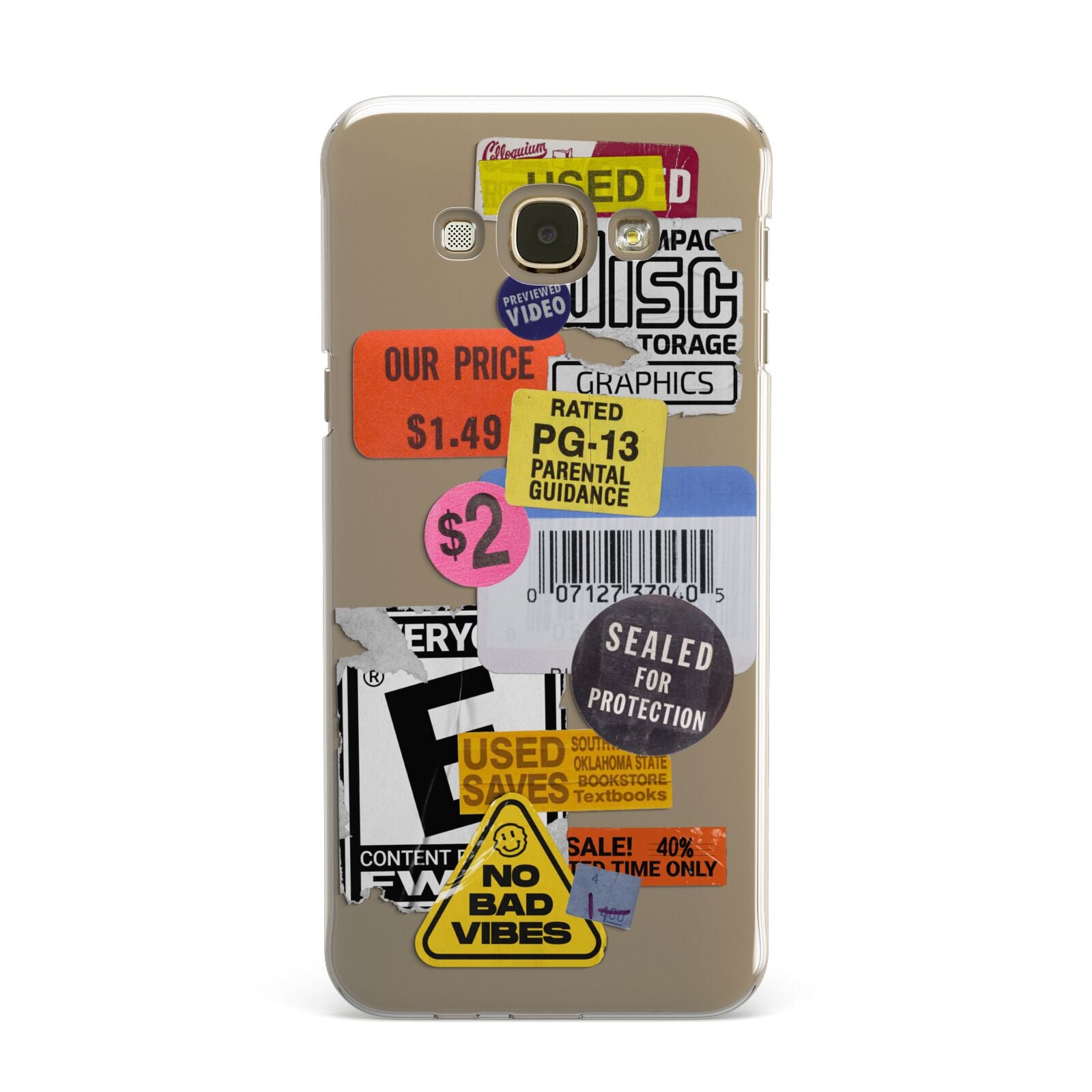 Vintage CD Stickers Samsung Galaxy A8 Case