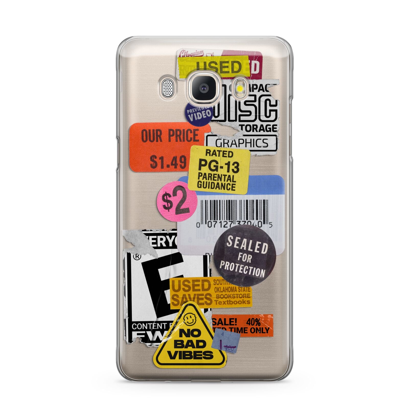 Vintage CD Stickers Samsung Galaxy J5 2016 Case