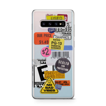 Vintage CD Stickers Samsung Galaxy S10 Case