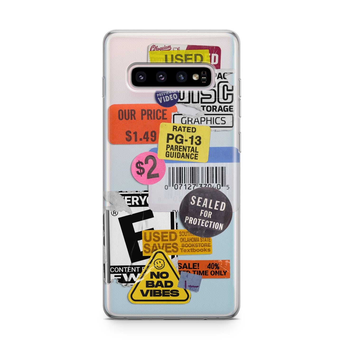 Vintage CD Stickers Samsung Galaxy S10 Plus Case