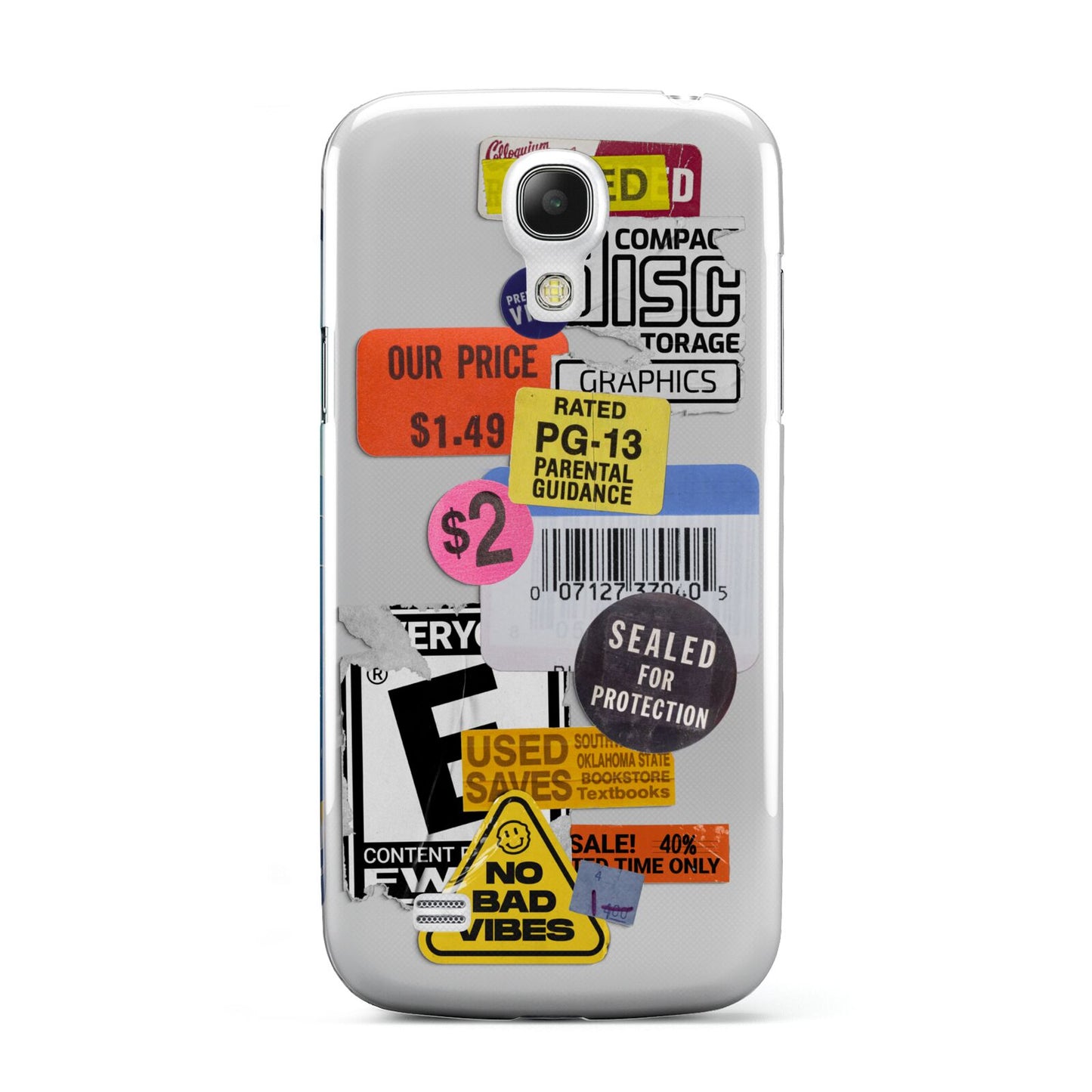 Vintage CD Stickers Samsung Galaxy S4 Mini Case