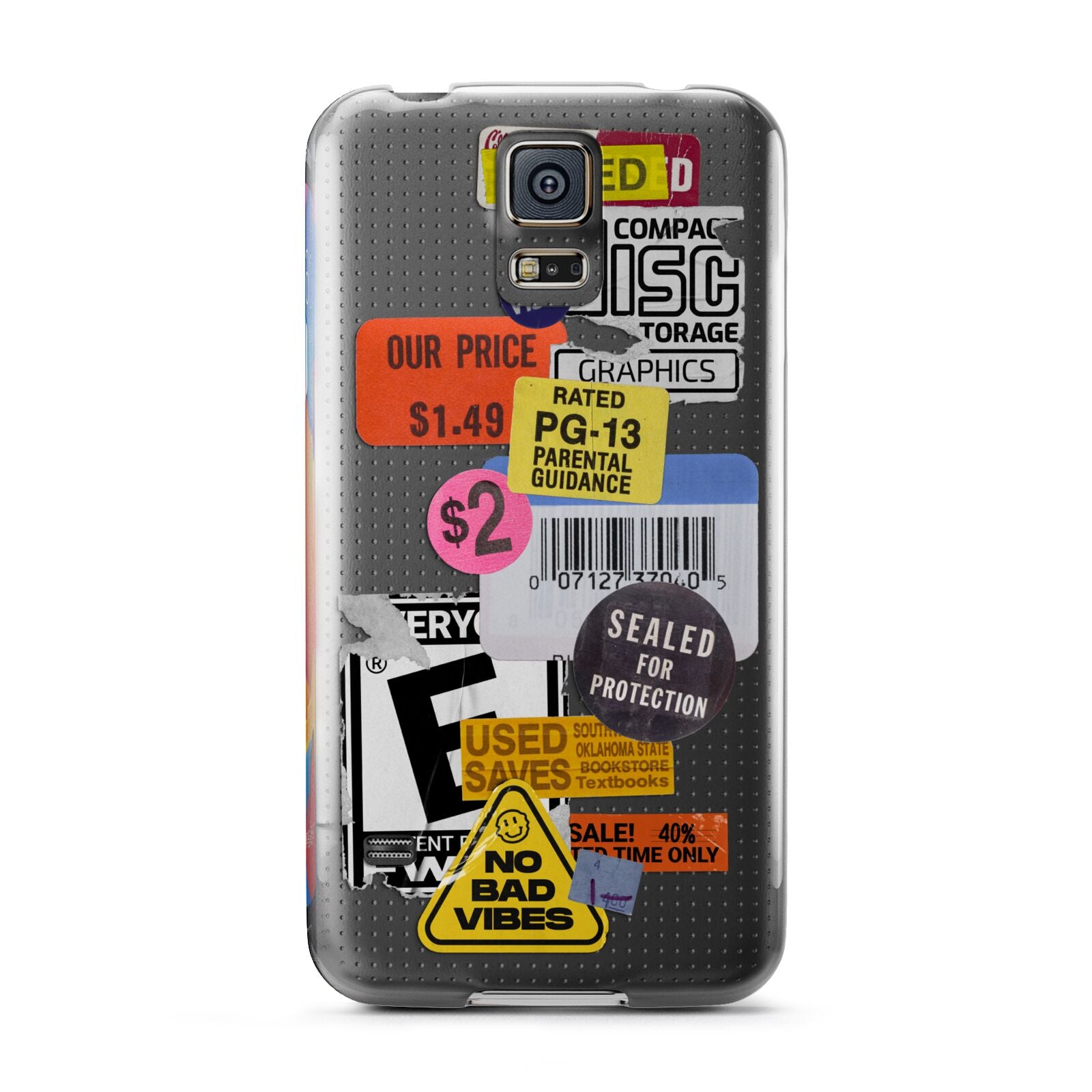 Vintage CD Stickers Samsung Galaxy S5 Case