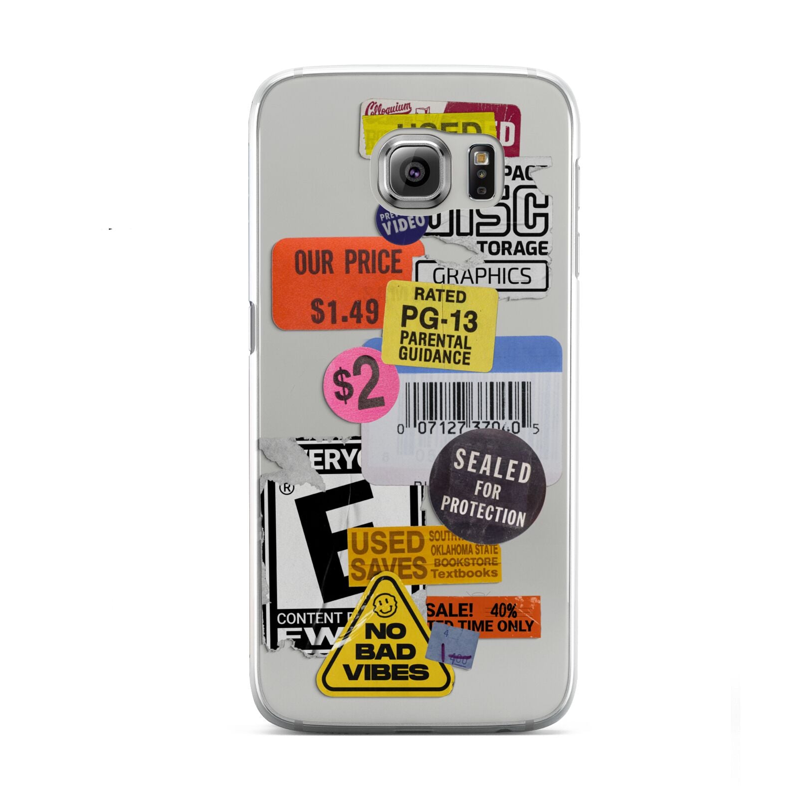 Vintage CD Stickers Samsung Galaxy S6 Case
