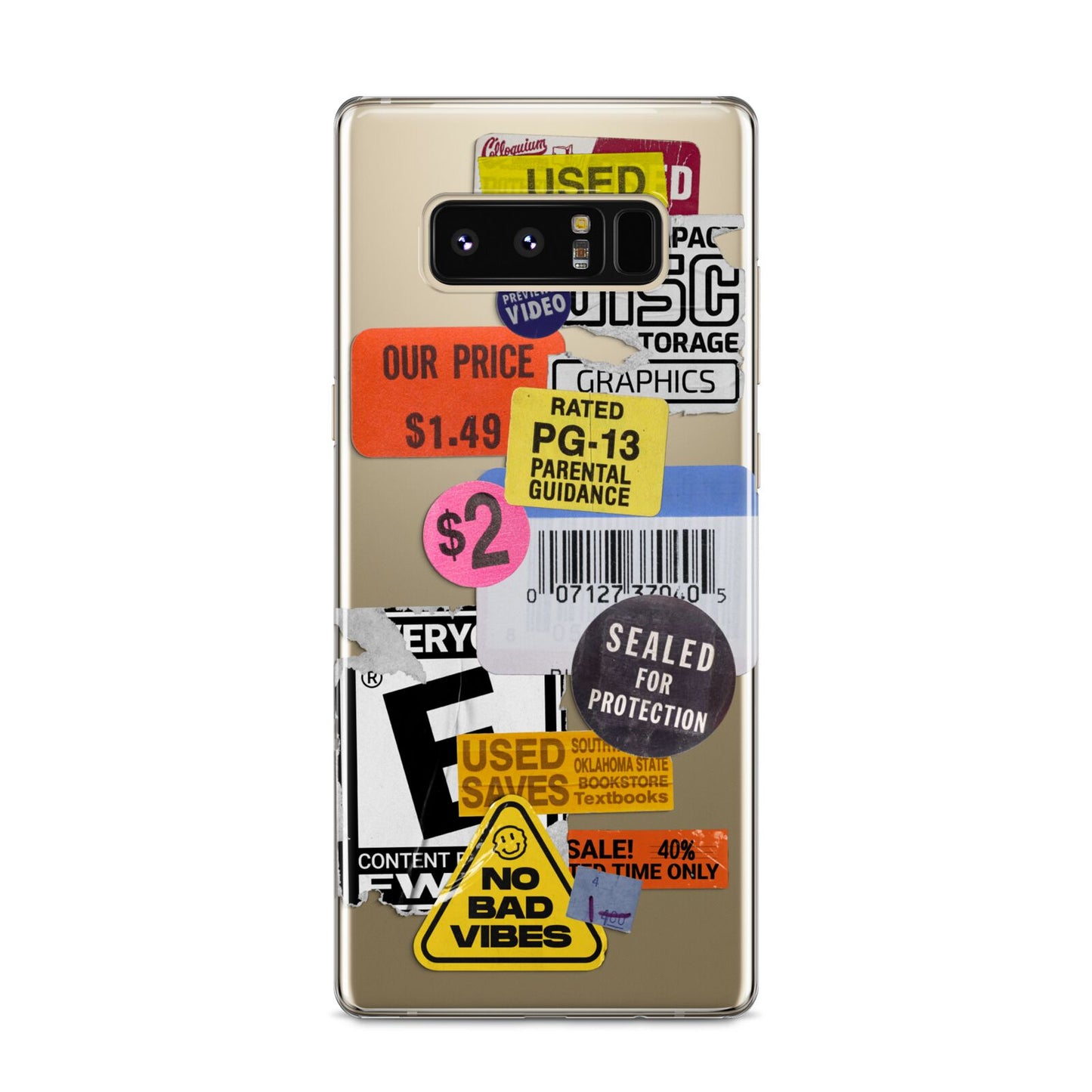 Vintage CD Stickers Samsung Galaxy S8 Case