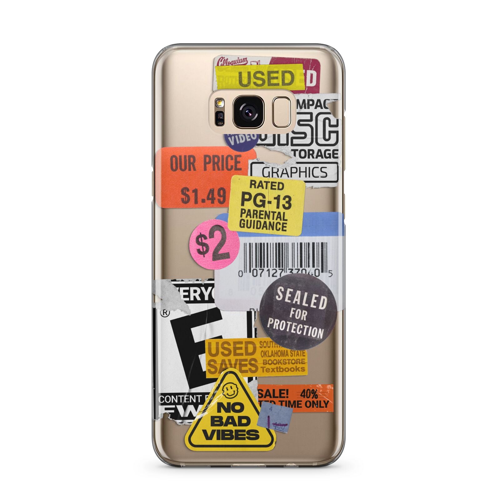 Vintage CD Stickers Samsung Galaxy S8 Plus Case