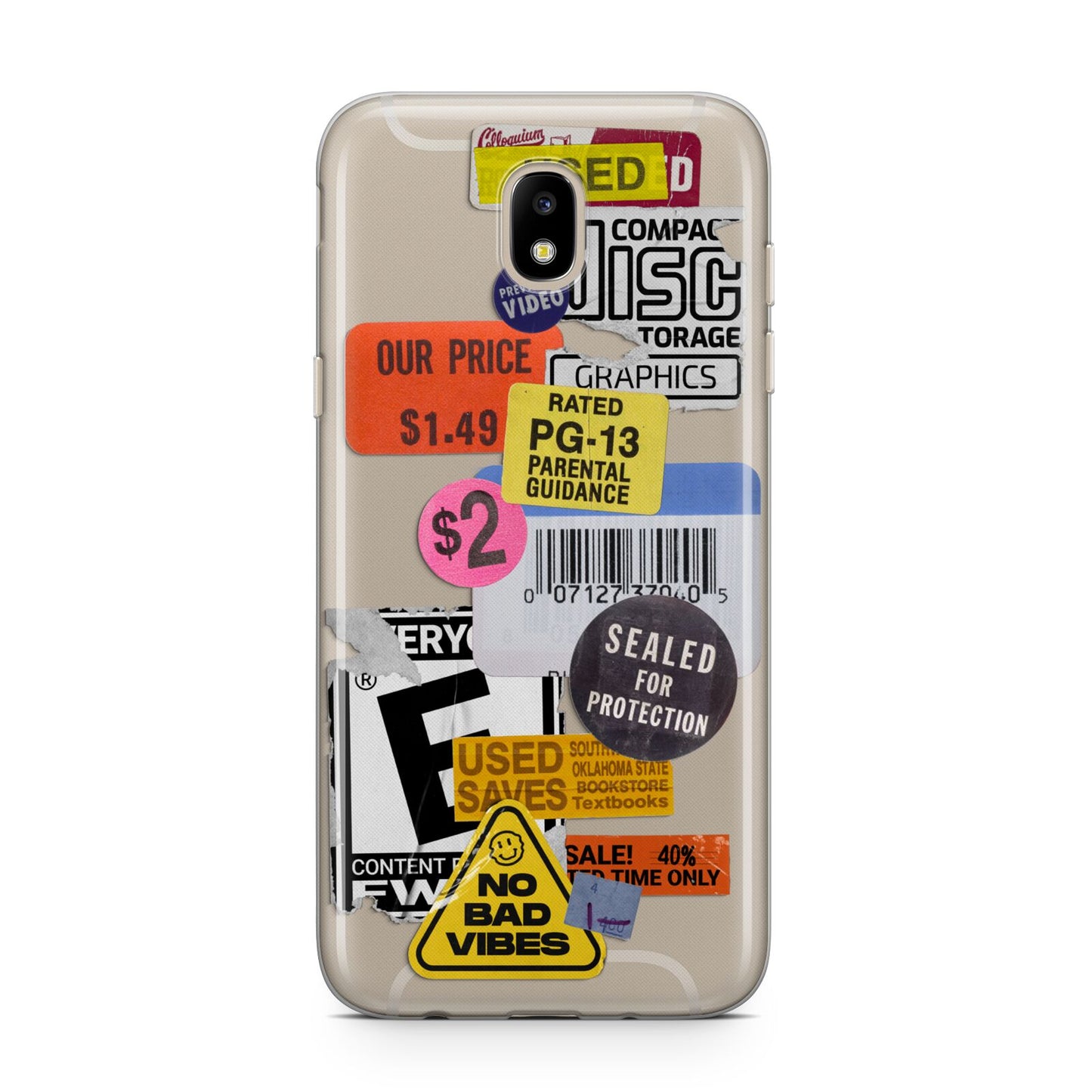Vintage CD Stickers Samsung J5 2017 Case