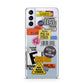 Vintage CD Stickers Samsung S21 Plus Case