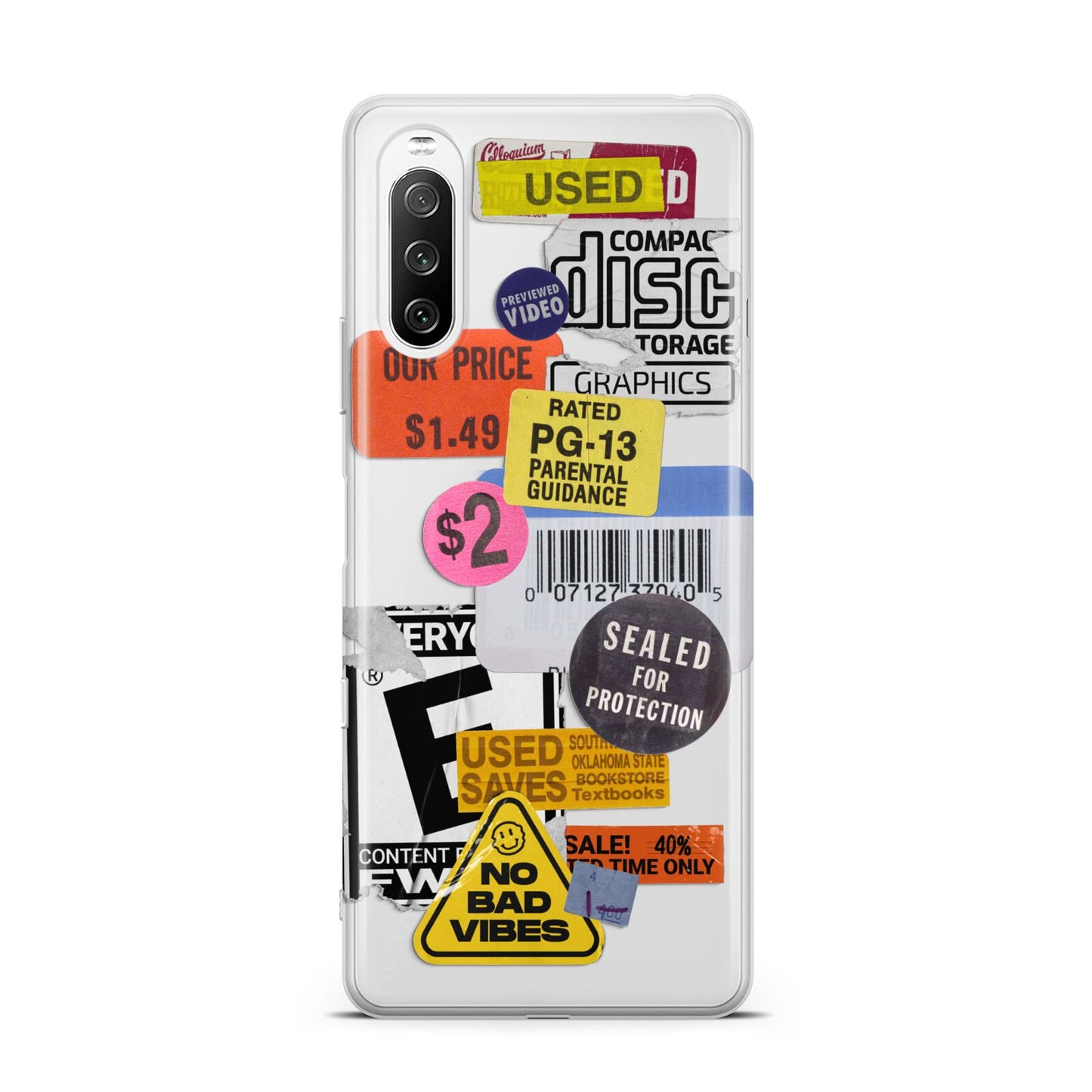 Vintage CD Stickers Sony Xperia 10 III Case