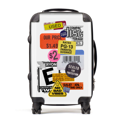 Vintage CD Stickers Suitcase