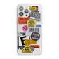 Vintage CD Stickers iPhone 13 Pro Max Clear Bumper Case