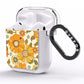 Vintage Floral AirPods Clear Case Side Image