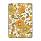 Vintage Floral Apple iPad Grey Case