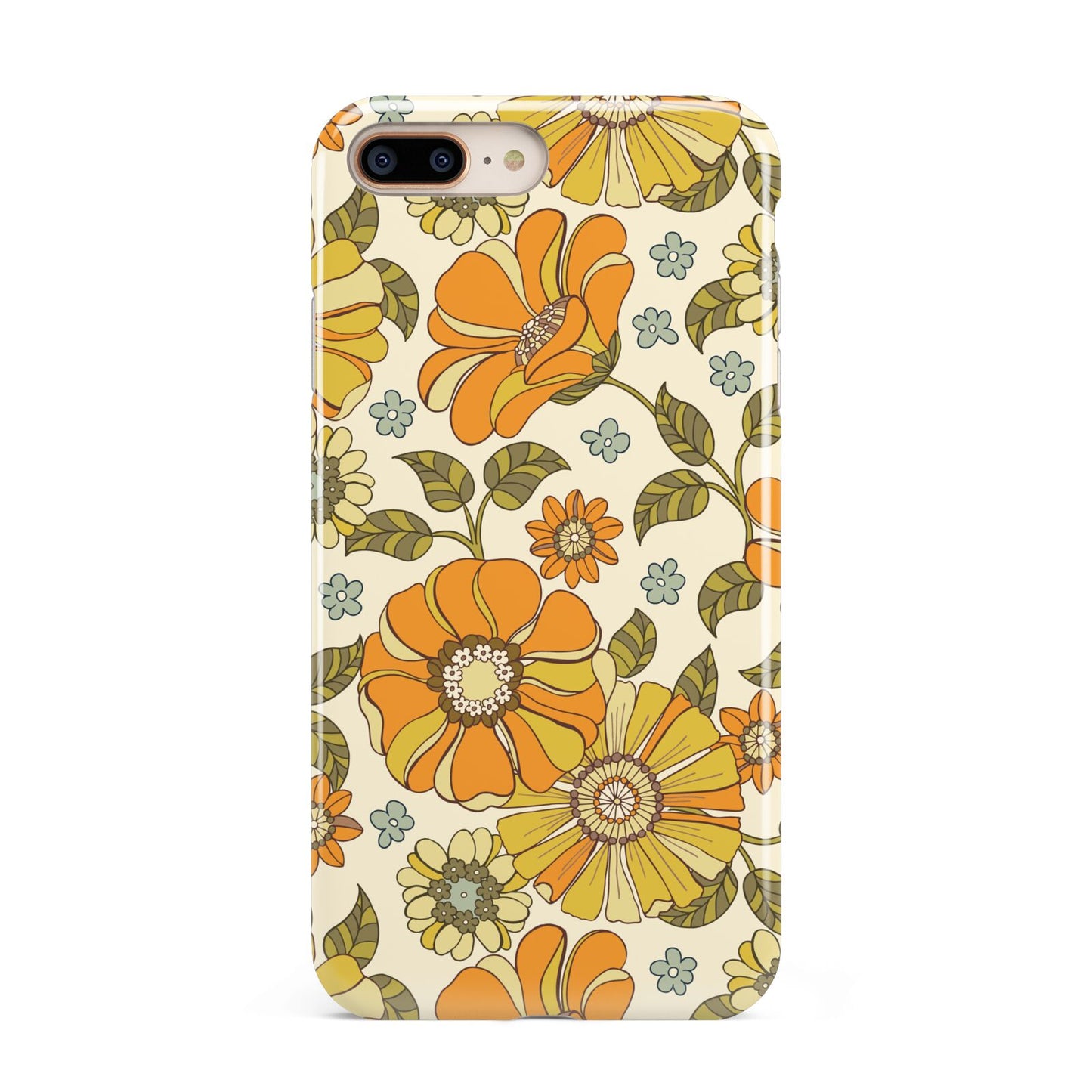 Vintage Floral Apple iPhone 7 8 Plus 3D Tough Case