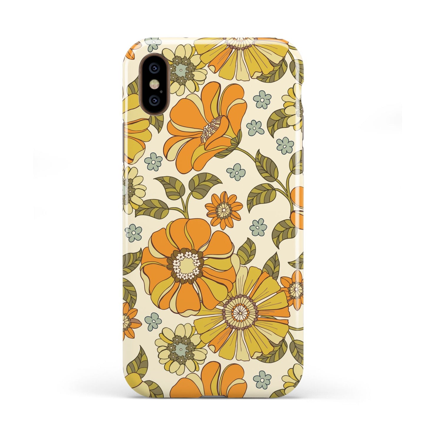 Vintage Floral Apple iPhone XS 3D Tough