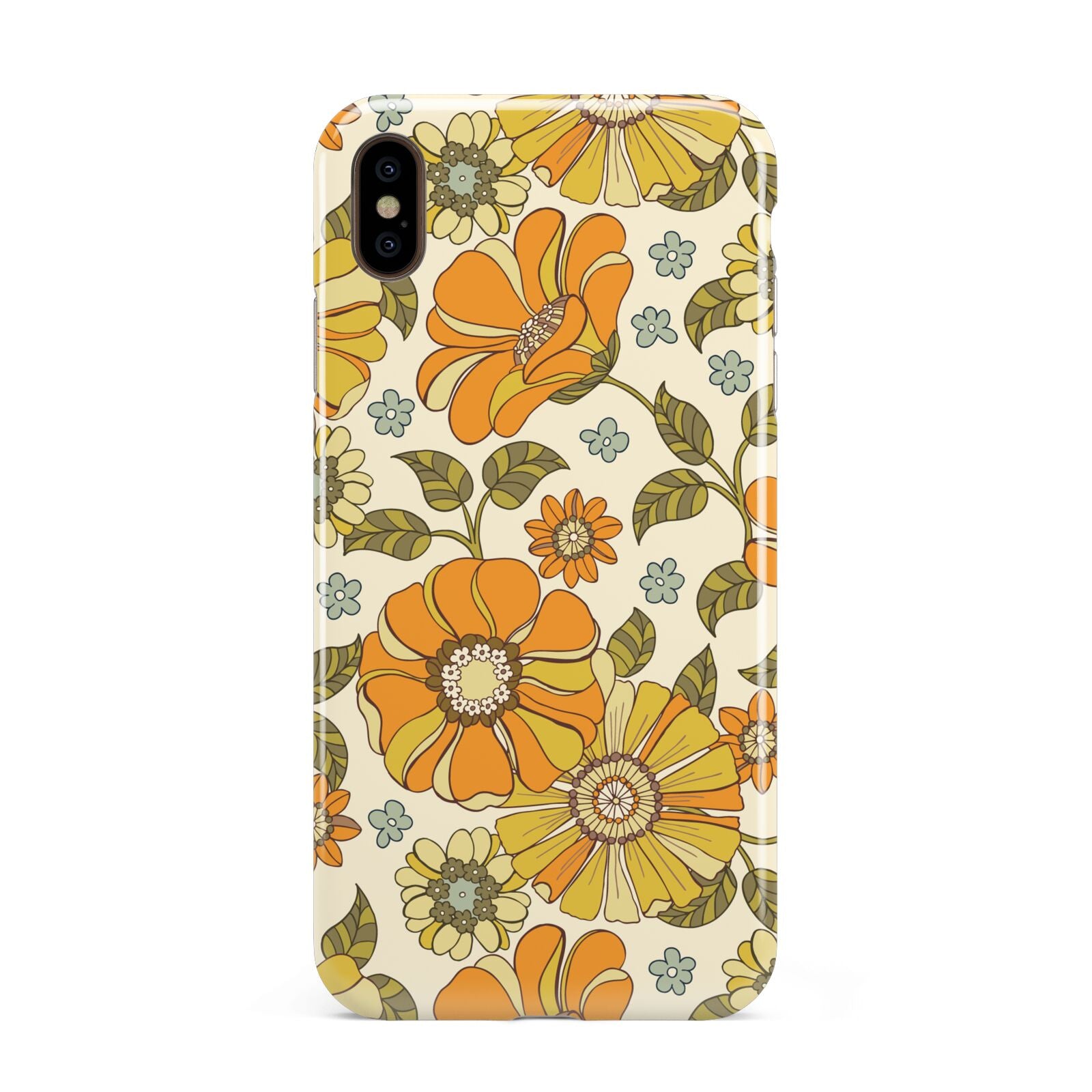 Vintage Floral Apple iPhone Xs Max 3D Tough Case