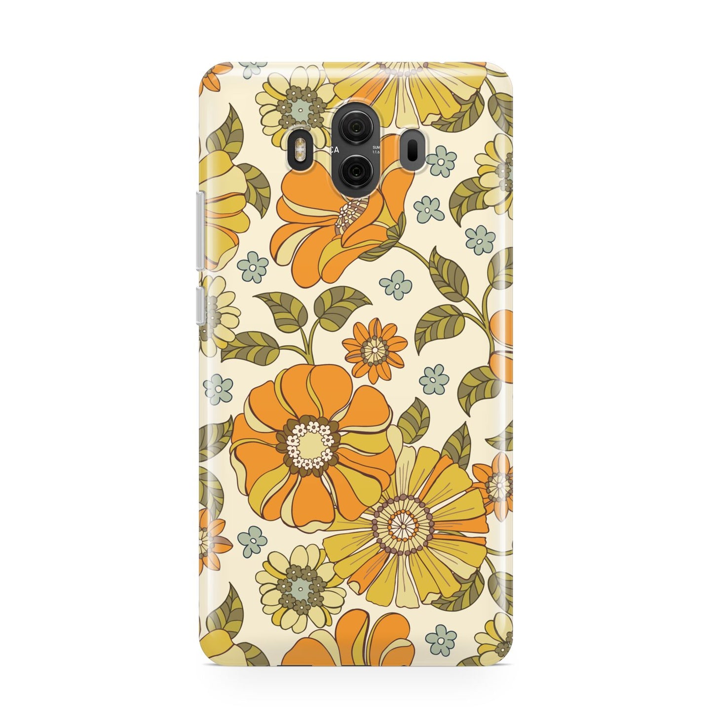Vintage Floral Huawei Mate 10 Protective Phone Case