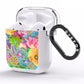 Vintage Floral Pattern AirPods Clear Case Side Image