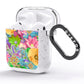 Vintage Floral Pattern AirPods Glitter Case Side Image