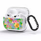 Vintage Floral Pattern AirPods Pro Clear Case Side Image