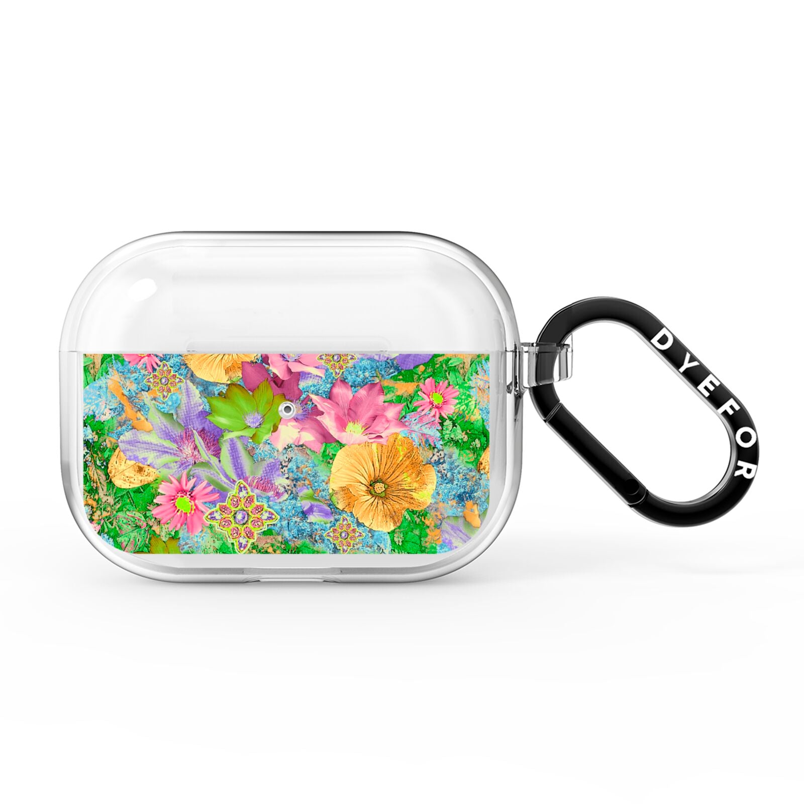 Vintage Floral Pattern AirPods Pro Clear Case