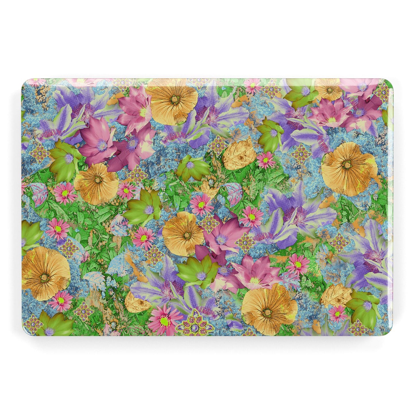 Vintage Floral Pattern Apple MacBook Case