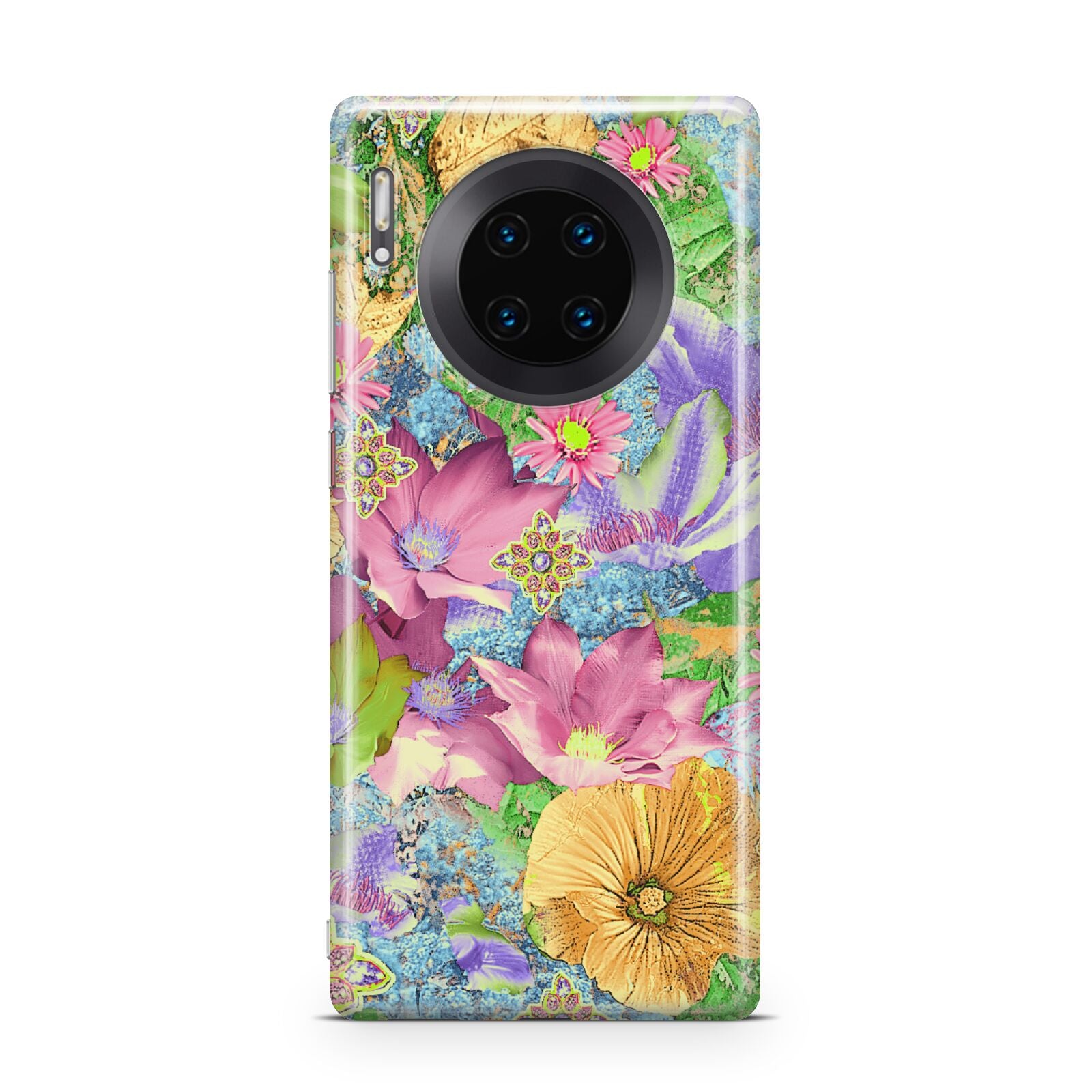 Vintage Floral Pattern Huawei Mate 30 Pro Phone Case