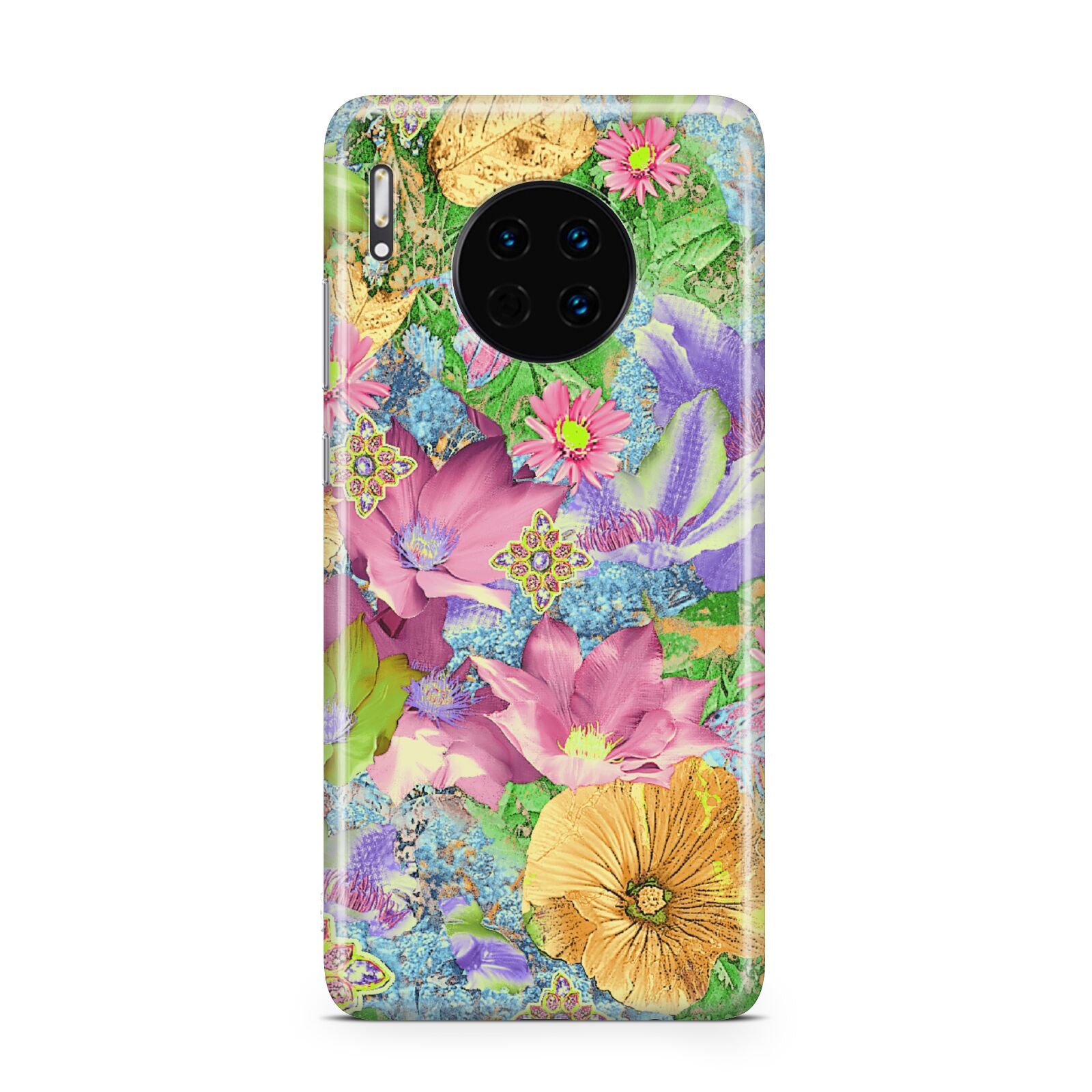Vintage Floral Pattern Huawei Mate 30