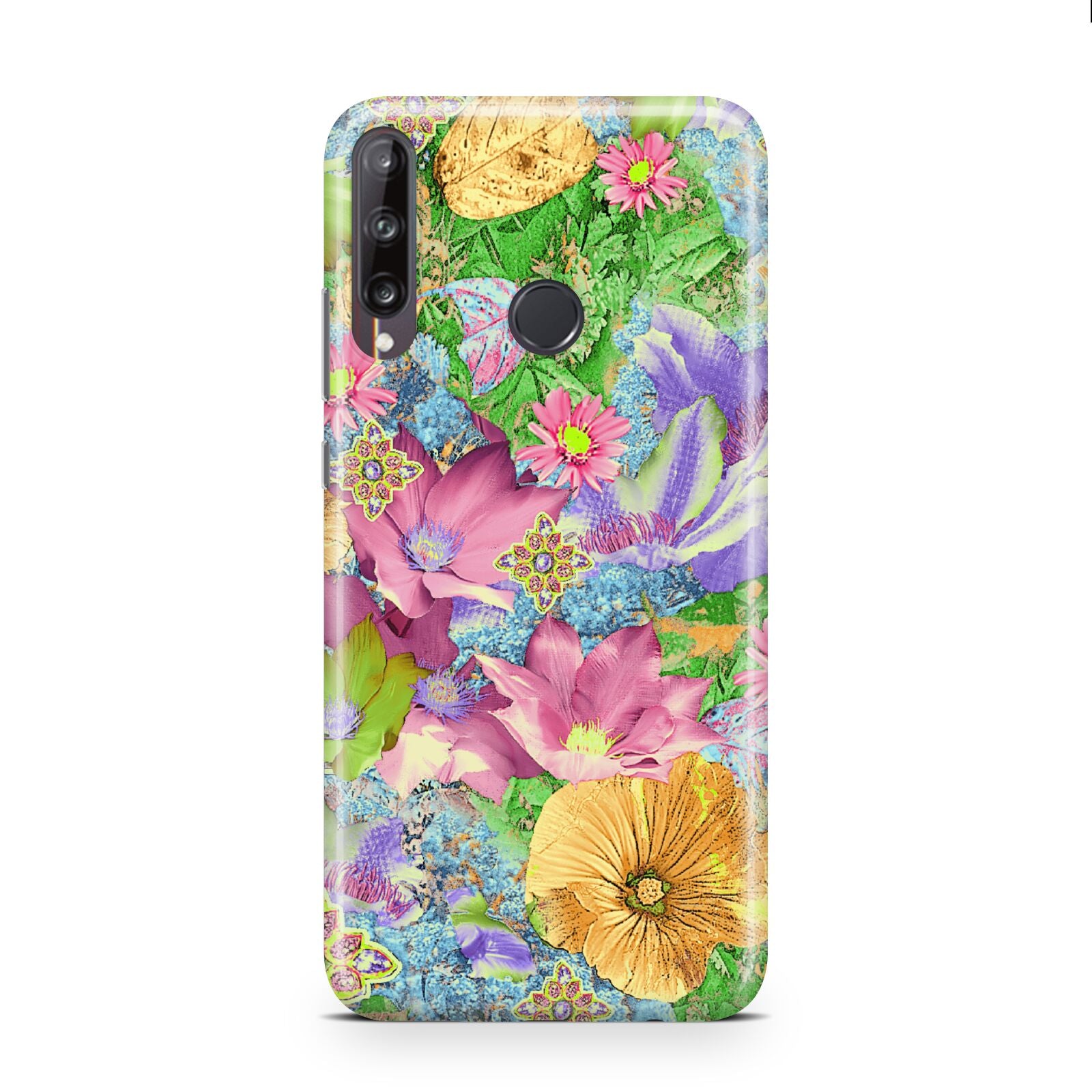 Vintage Floral Pattern Huawei P40 Lite E Phone Case