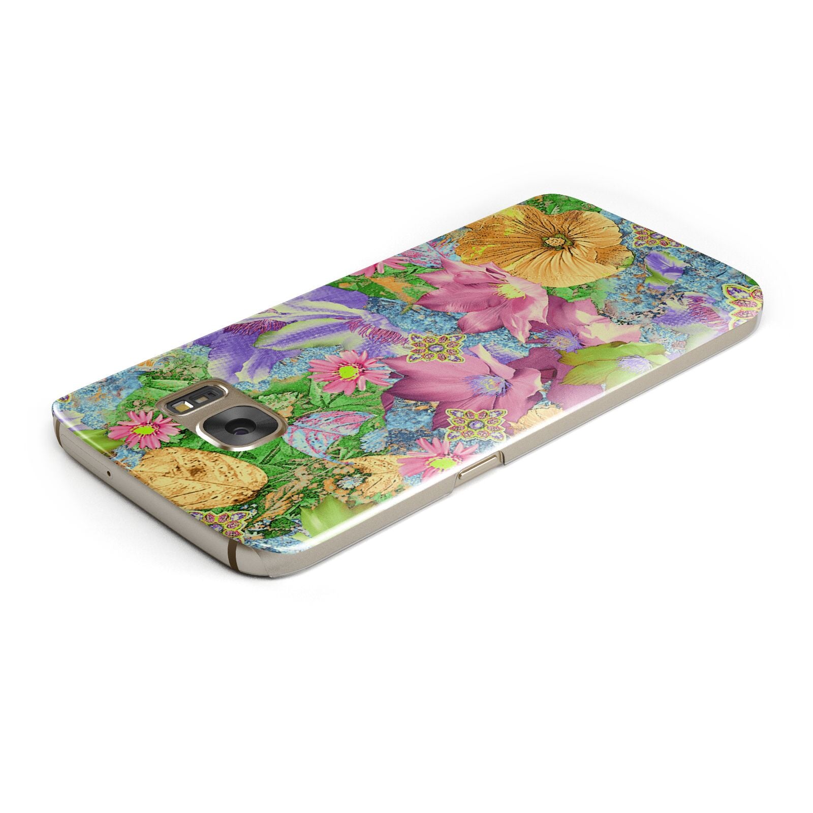 Vintage Floral Pattern Samsung Galaxy Case Top Cutout