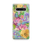 Vintage Floral Pattern Samsung Galaxy S10 Plus Case
