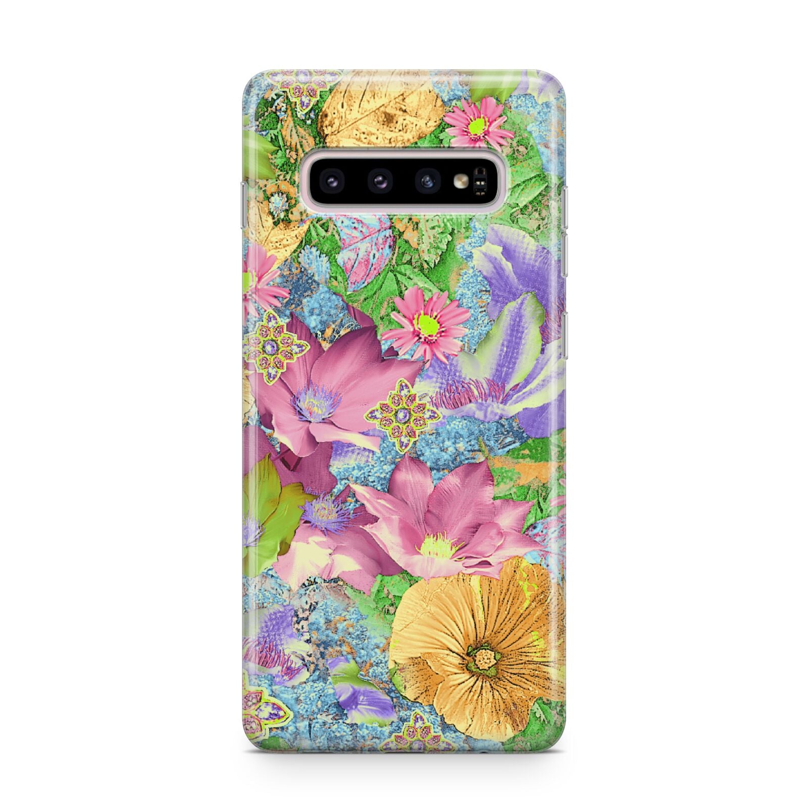 Vintage Floral Pattern Samsung Galaxy S10 Plus Case