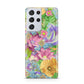 Vintage Floral Pattern Samsung S21 Ultra Case
